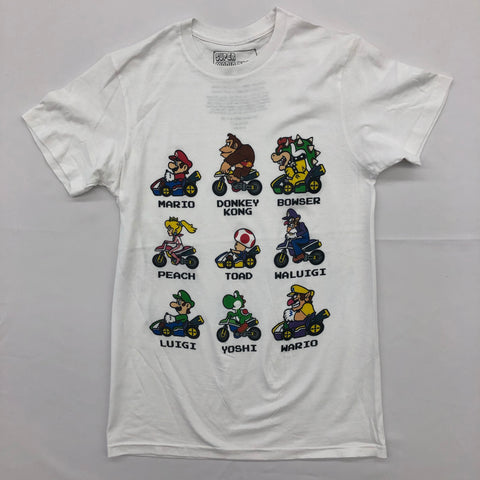 Nintendo - Mario Cart Characters White Shirt