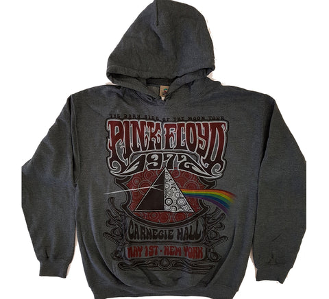 Pink Floyd - 1972 Carnegie Hall Grey Liquid Blue Hoodie